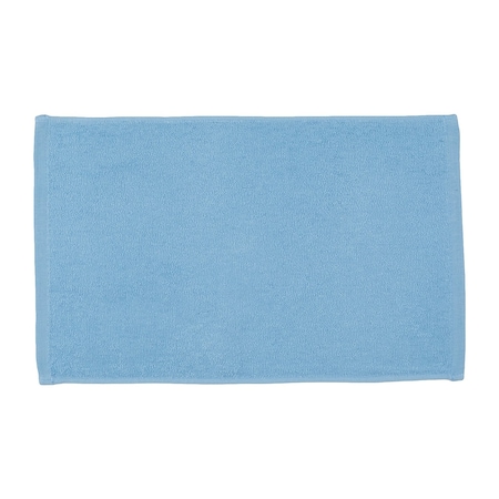 Light Weight Terry 100% Cotton Sports Face Towel 11 Inch X 18 Inch Sky Blue